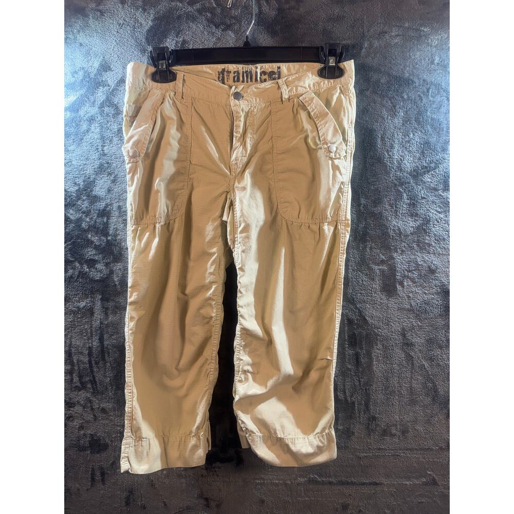 Gramicci Khaki Cargo Gorpcore Capri's Women's Size 8 Tan